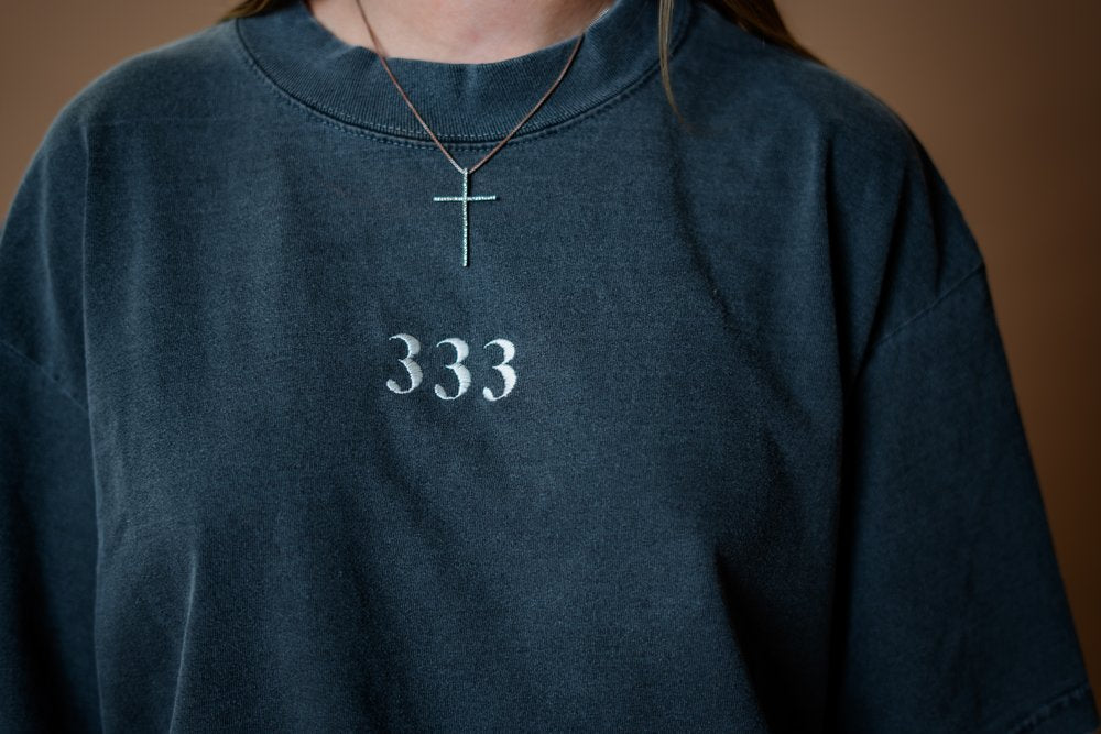 black 333 tee